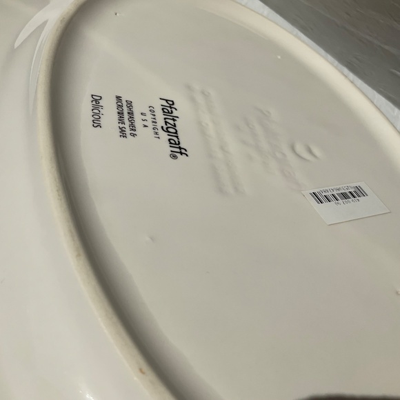 Pfaltzgraff ‘Delicious’ Pattern 12” Oval Platter Serving / Steak… - Picture 9 of 10